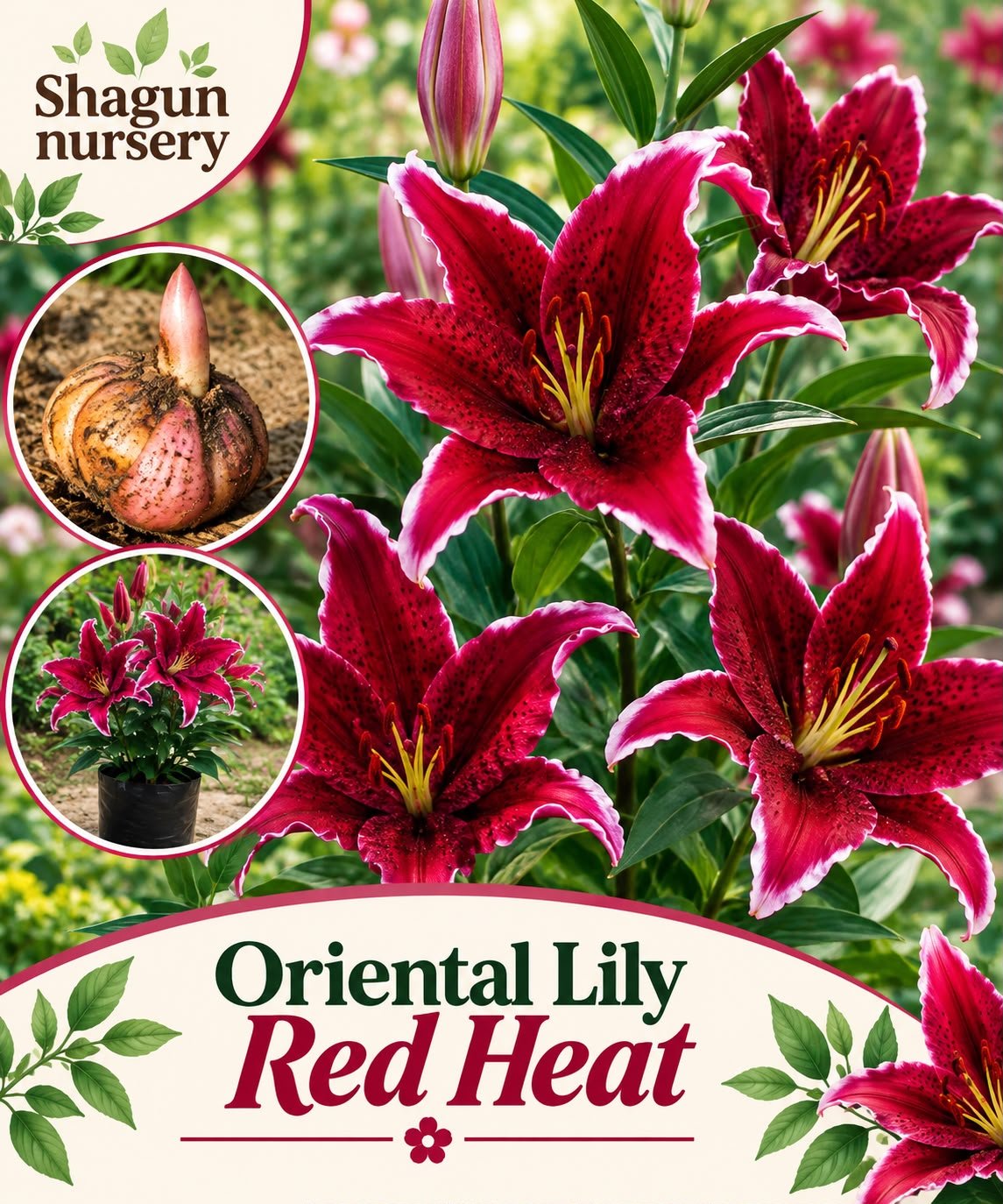 Oriental Lily red heat